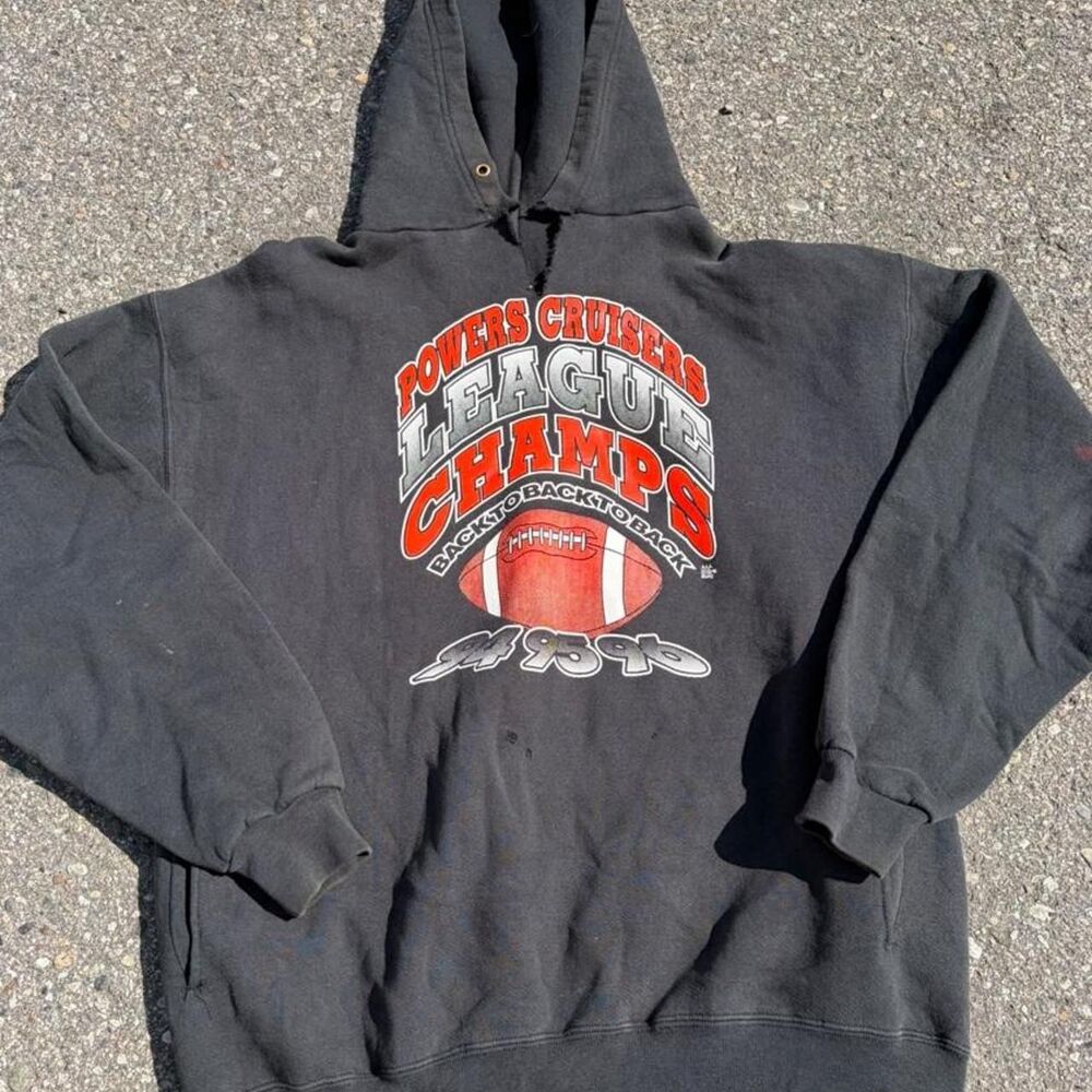 Jerzees Men's Black Hoodie